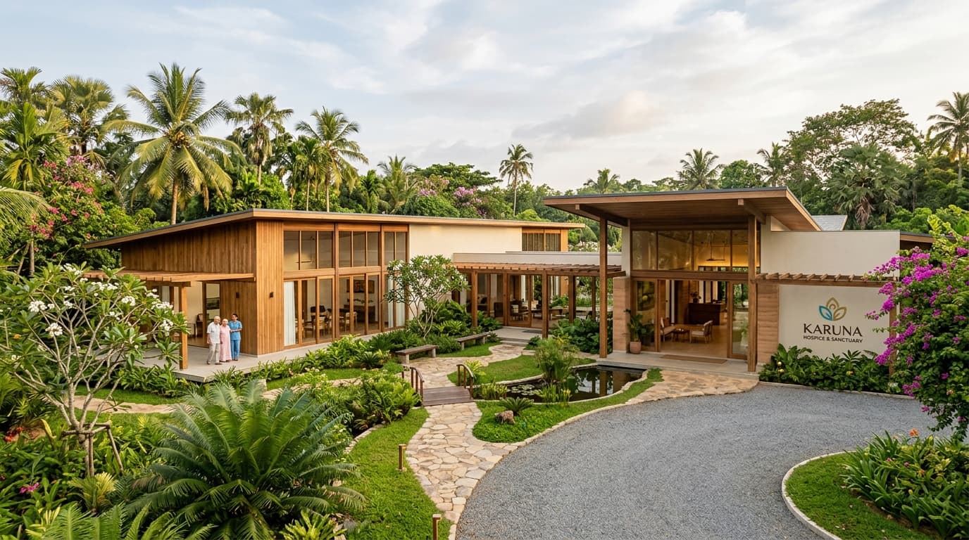 Cancer Care Hospice Sanctuary grounds and facilities
